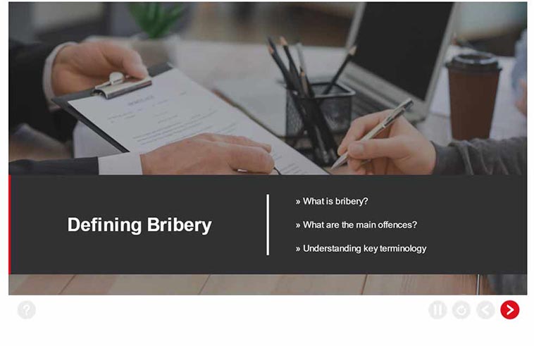 Bribery Act Training - Define Bribery