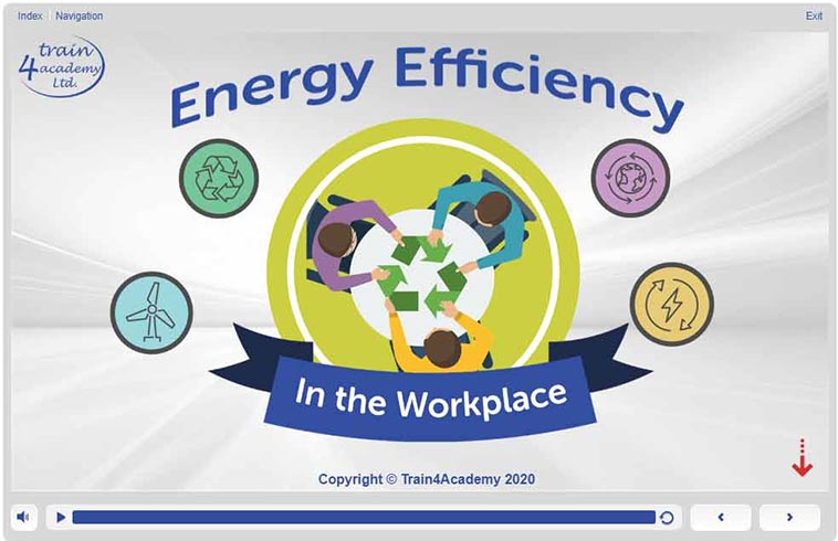 Welcome Screen - Energy Efficiency in the Workplace Training Course