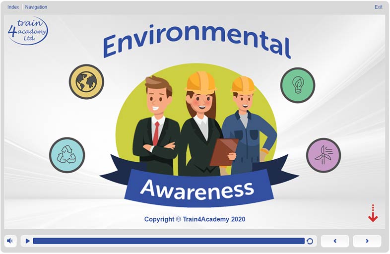 Environmental Awareness Training - Welcome Screen