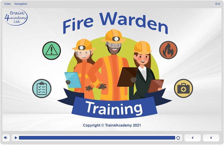 Fire Warden Training - Welcome Screen