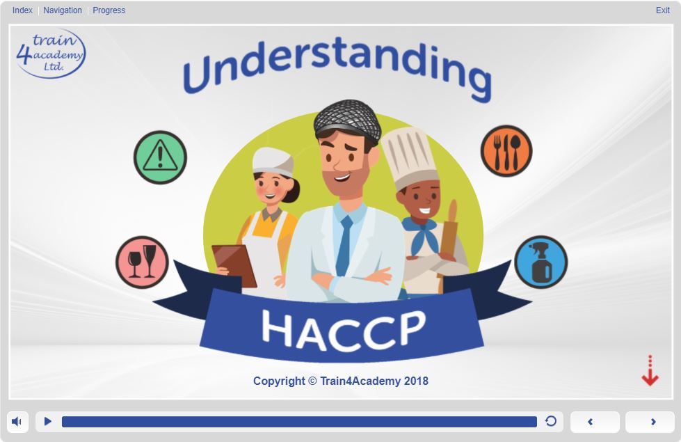 HACCP Level 2 Training in Understanding - Welcome Screen