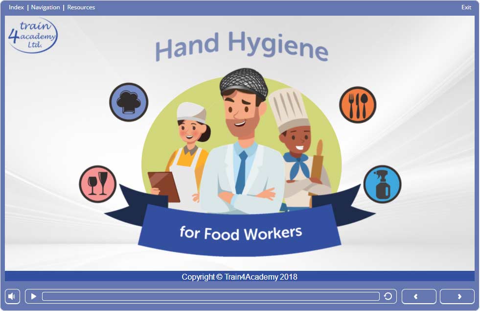 Hand Hygiene for Food Workers Course Slide 1