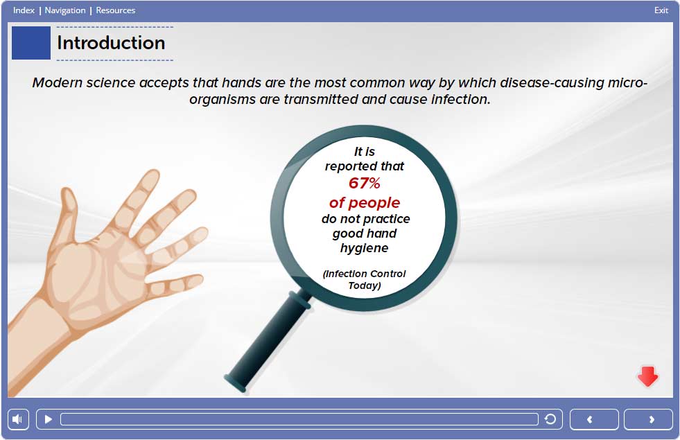Hand Hygiene for Food Workers Course Slide 2