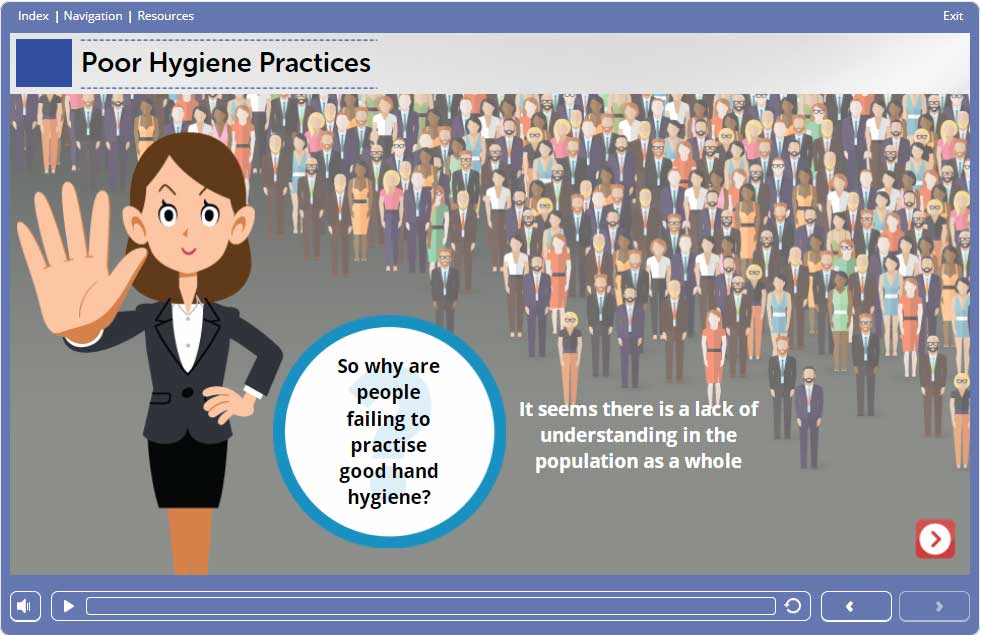 Hand Hygiene for Food Workers Course Slide 3