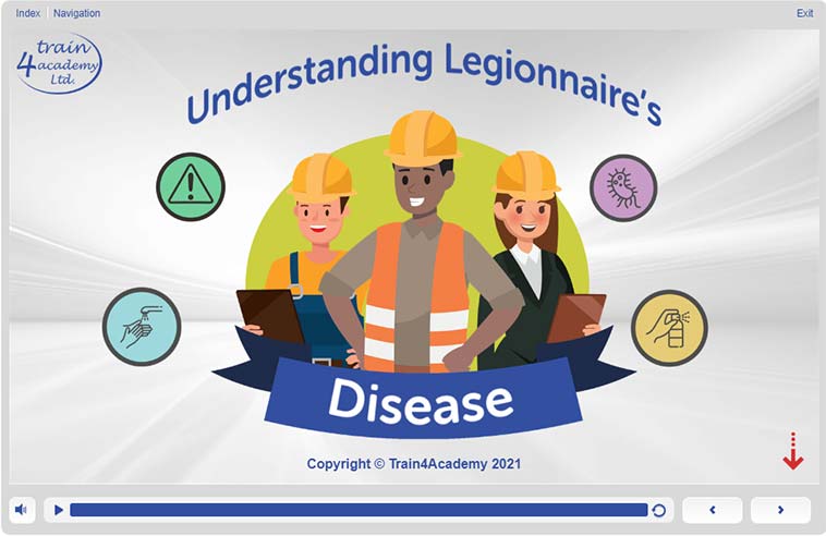 Legionella and Legionnaires Training - Welcome Screen