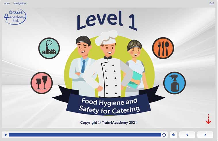 Welcome Screen - Level 1 Food Safety in Catering