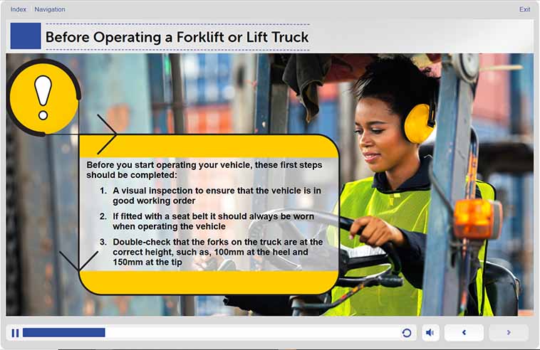 Forklift and Lift Truck Safety Training - Before Operating a Forklift or Lift Truck