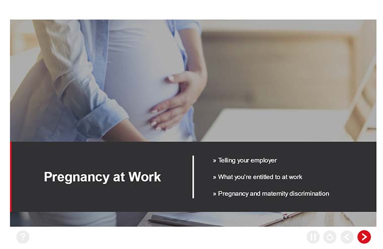 New and Expectant Mothers Workplace Training - Pregnancy at Work