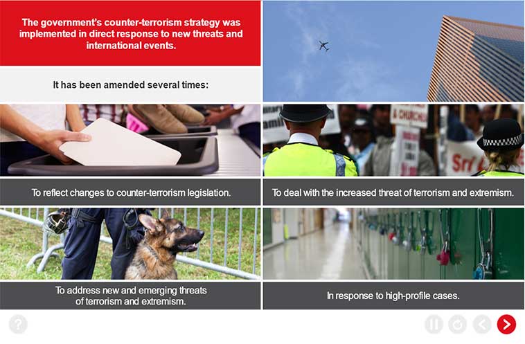 Prevent Radicalisation and Extremism in Education Training - Government Counter Terrorism Strategy