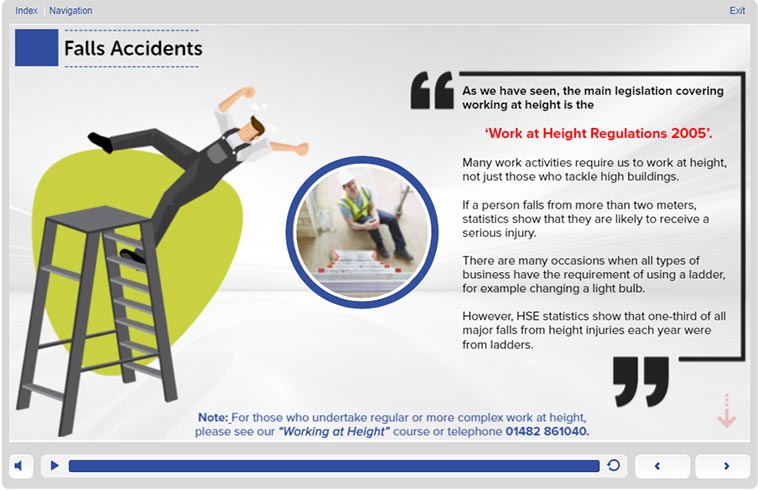 Slips Trips and Falls Training Course - Falls Accidents