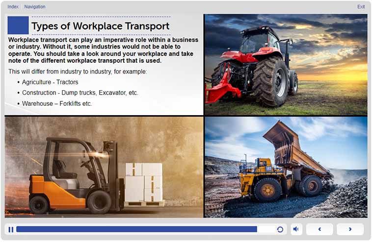 Vehicle Safety in the Workplace Training - Workplace Transport